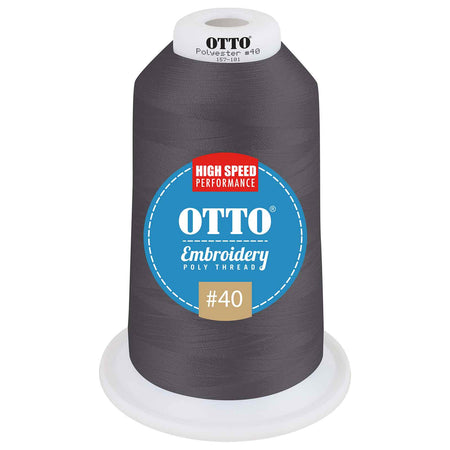 OTTO Embroidery Poly Thread #40 5,500 yd. King Cone OTTO 157-101 Otto Cap