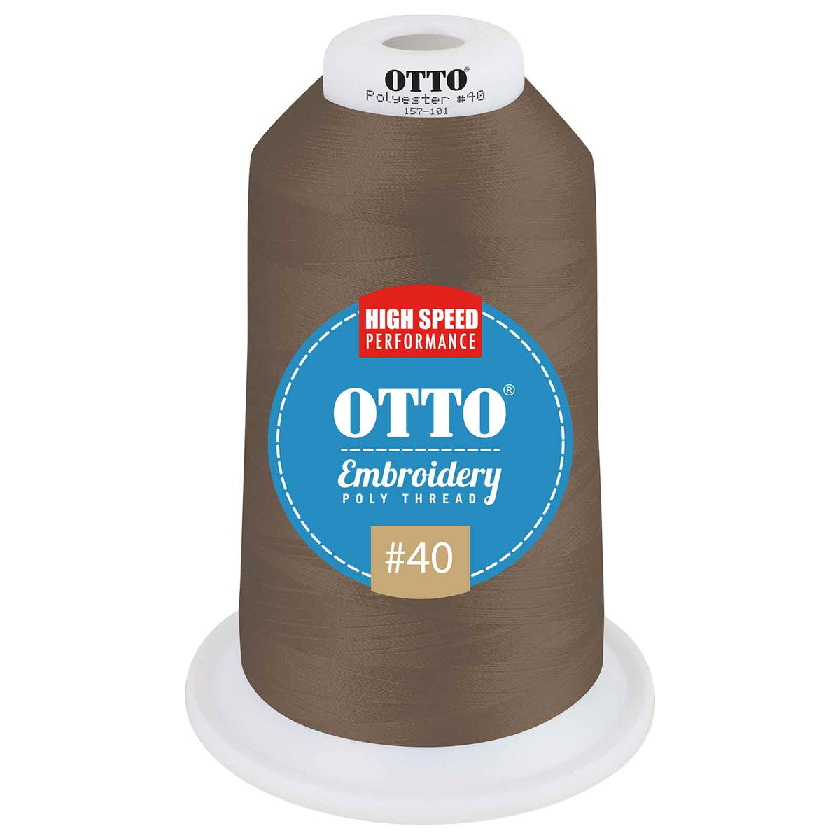 OTTO Embroidery Poly Thread #40 5,500 yd. King Cone OTTO 157-101 Otto Cap