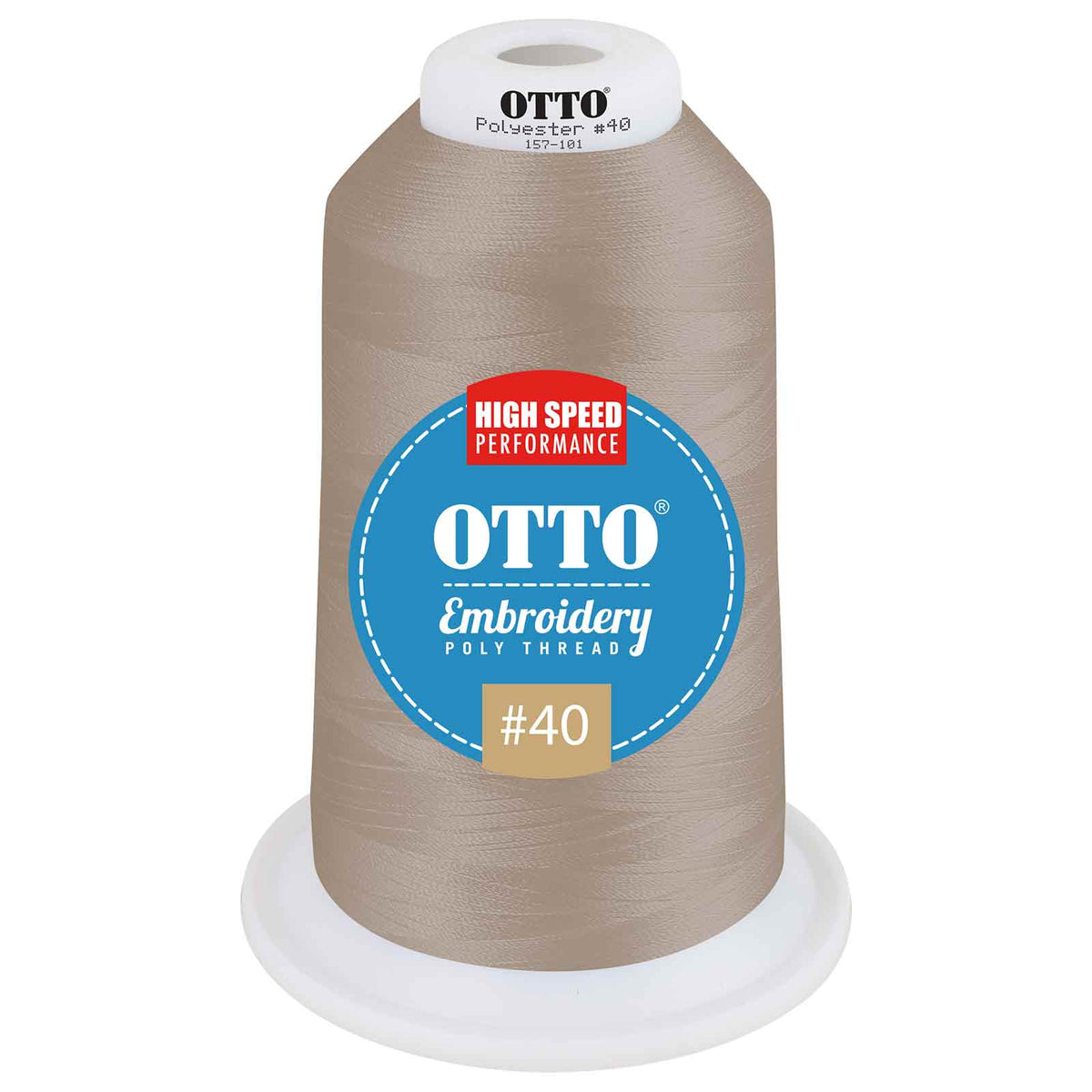 OTTO Embroidery Poly Thread #40 5,500 yd. King Cone OTTO 157-101 Otto Cap