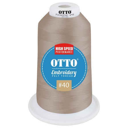 OTTO Embroidery Poly Thread #40 5,500 yd. King Cone OTTO 157-101 Otto Cap