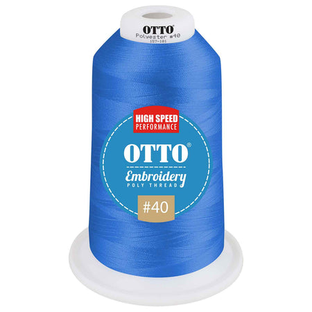 OTTO Embroidery Poly Thread #40 5,500 yd. King Cone OTTO 157-101 Otto Cap