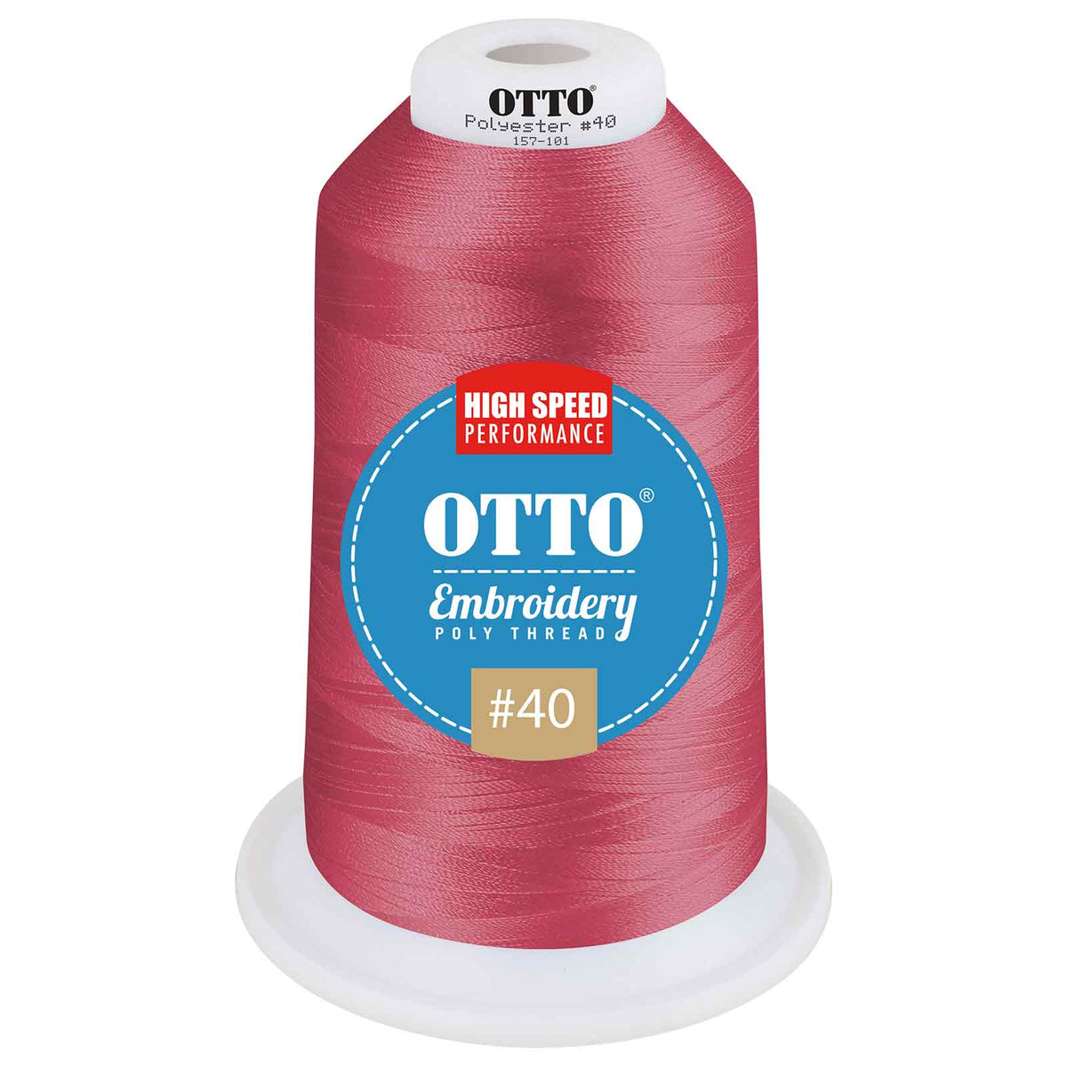 OTTO Embroidery Poly Thread #40 5,500 yd. King Cone OTTO 157-101 Otto Cap