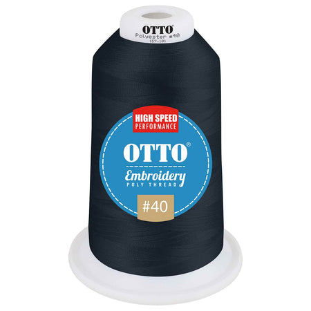 OTTO Embroidery Poly Thread #40 5,500 yd. King Cone OTTO 157-101 Otto Cap