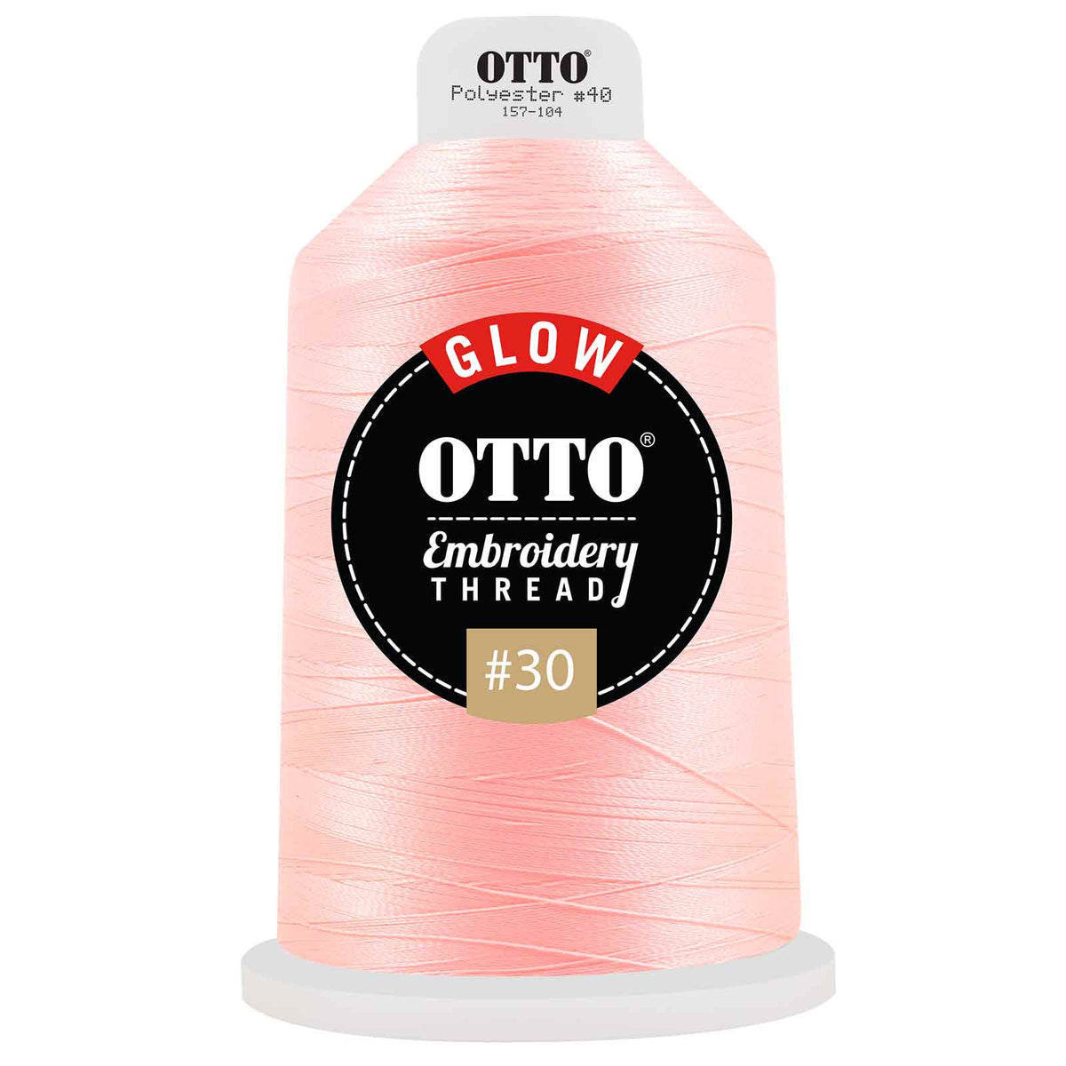 OTTO Embroidery Glow in the Dark Thread #30 4,400 yd. King Cone OTTO 157-104 Otto Cap 602 - Thread 602 OSFM