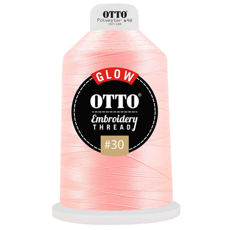 OTTO Embroidery Glow in the Dark Thread #30 4,400 yd. King Cone OTTO 157-104 Otto Cap