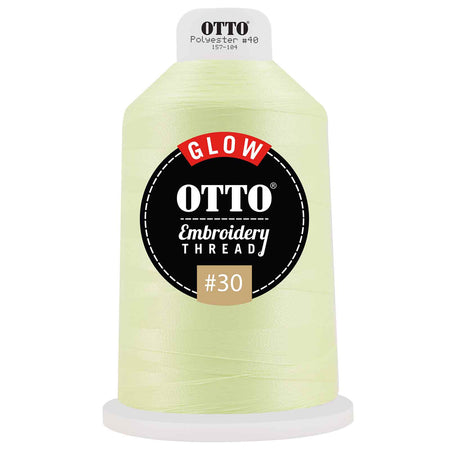 OTTO Embroidery Glow in the Dark Thread #30 4,400 yd. King Cone OTTO 157-104 Otto Cap 603 - Thread 603 OSFM