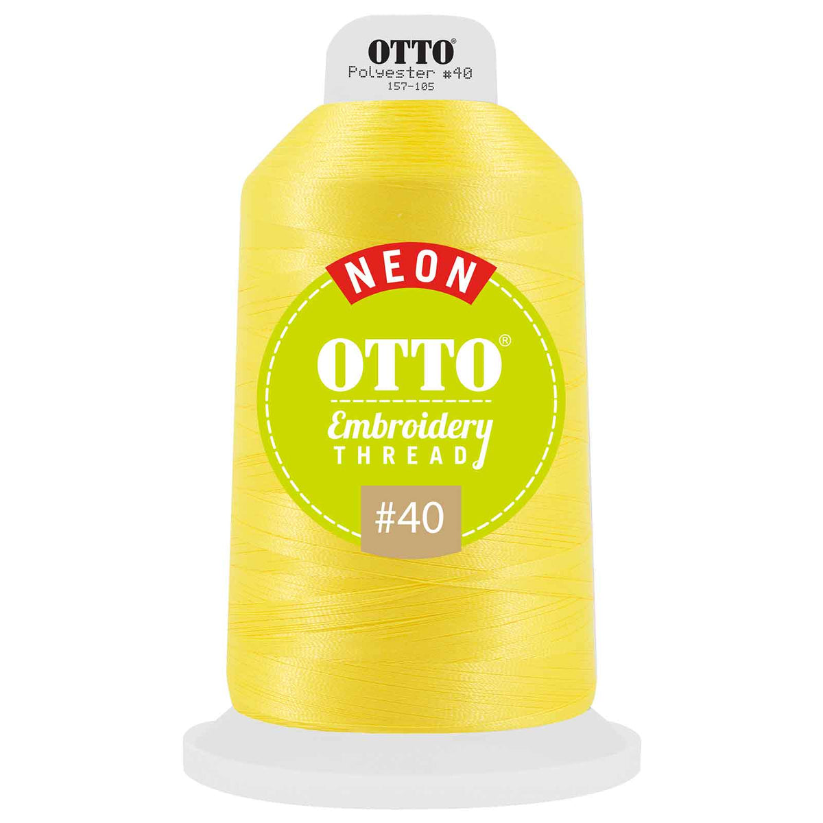 OTTO Embroidery Neon Thread #40 5,500 yd. King Cone OTTO 157-105 Otto Cap 3803 - Thread 3803 OSFM