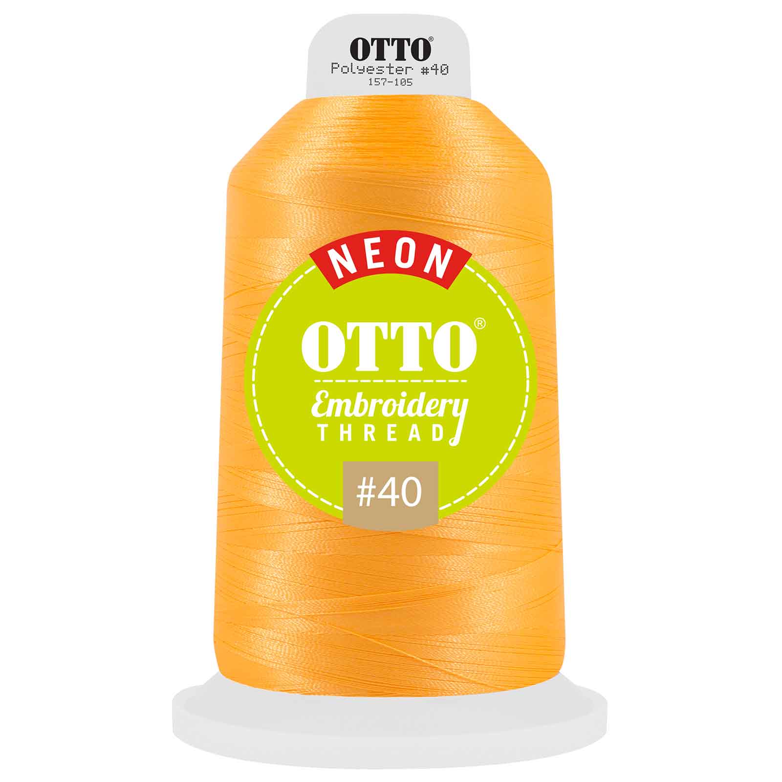 OTTO Embroidery Neon Thread #40 5,500 yd. King Cone OTTO 157-105 Otto Cap 3804 - Thread 3804 OSFM