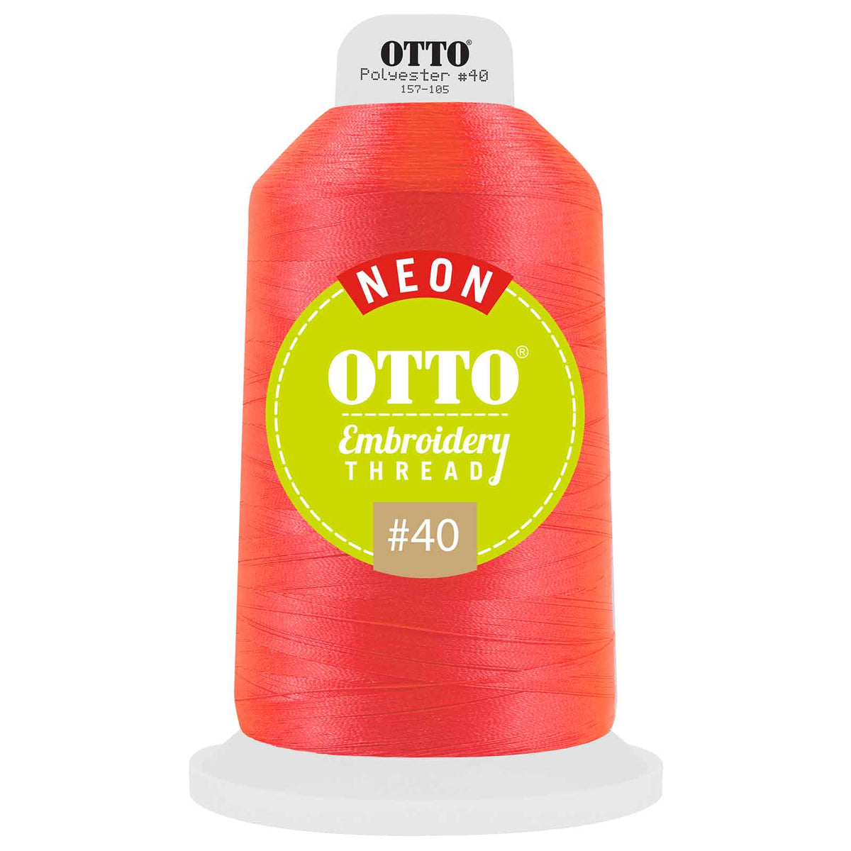 OTTO Embroidery Neon Thread #40 5,500 yd. King Cone OTTO 157-105 Otto Cap 3805 - Thread 3805 OSFM