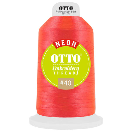 OTTO Embroidery Neon Thread #40 5,500 yd. King Cone OTTO 157-105 Otto Cap 3805 - Thread 3805 OSFM