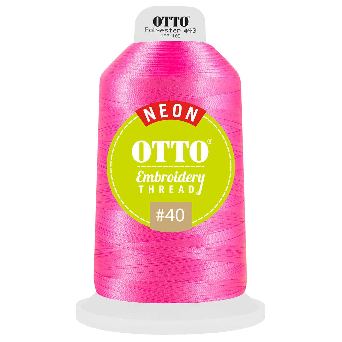 OTTO Embroidery Neon Thread #40 5,500 yd. King Cone OTTO 157-105 Otto Cap 3806 - Thread 3806 OSFM