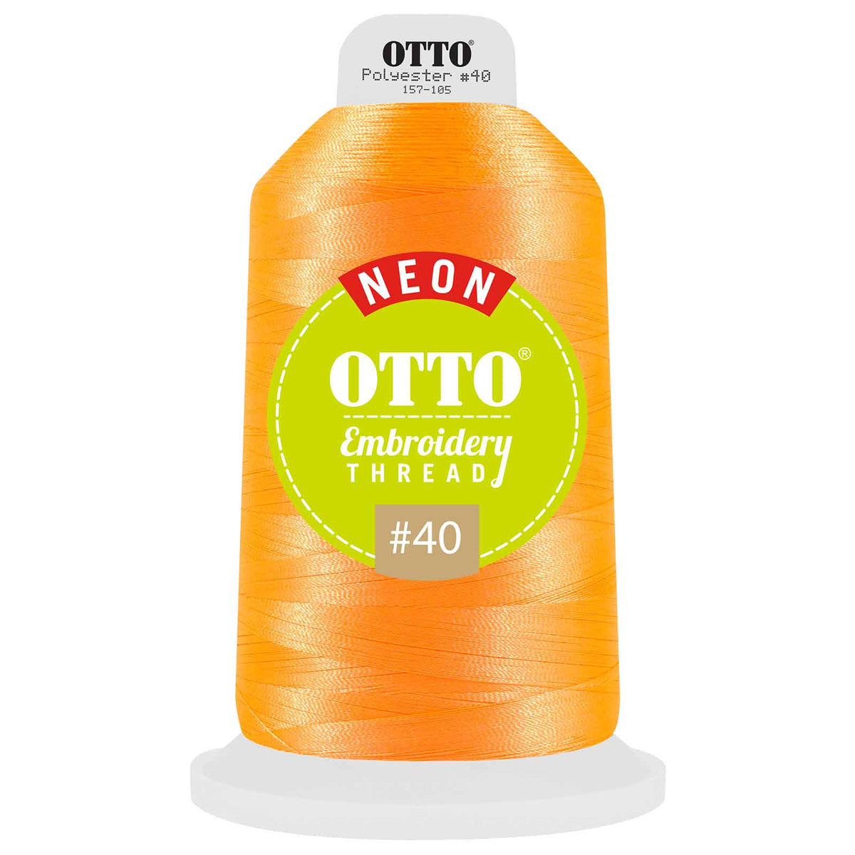 OTTO Embroidery Neon Thread #40 5,500 yd. King Cone OTTO 157-105 Otto Cap 3811 - Thread 3811 OSFM