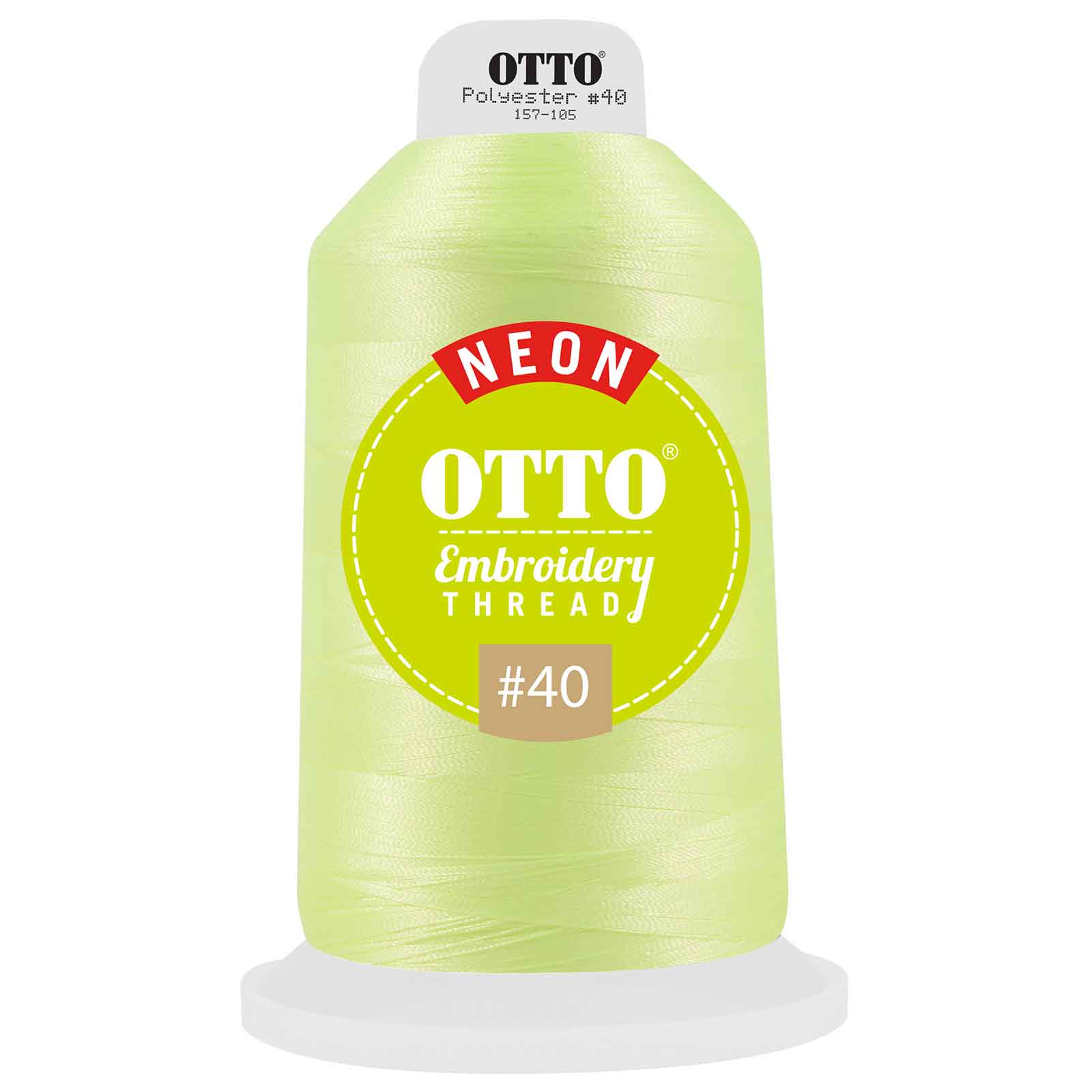 OTTO Embroidery Neon Thread #40 5,500 yd. King Cone OTTO 157-105 Otto Cap 3916 - Thread 3916 OSFM