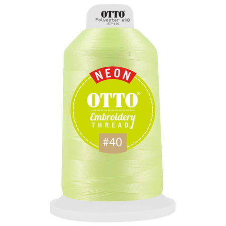 OTTO Embroidery Neon Thread #40 5,500 yd. King Cone OTTO 157-105 Otto Cap