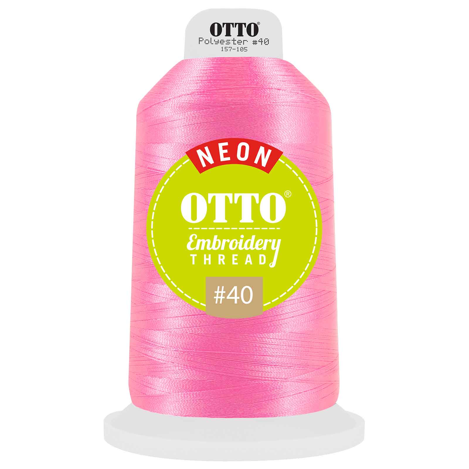 OTTO Embroidery Neon Thread #40 5,500 yd. King Cone OTTO 157-105 Otto Cap 3926 - Thread 3926 OSFM