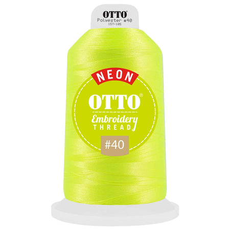 OTTO Embroidery Neon Thread #40 5,500 yd. King Cone OTTO 157-105 Otto Cap 45713 - Thread 45713 OSFM