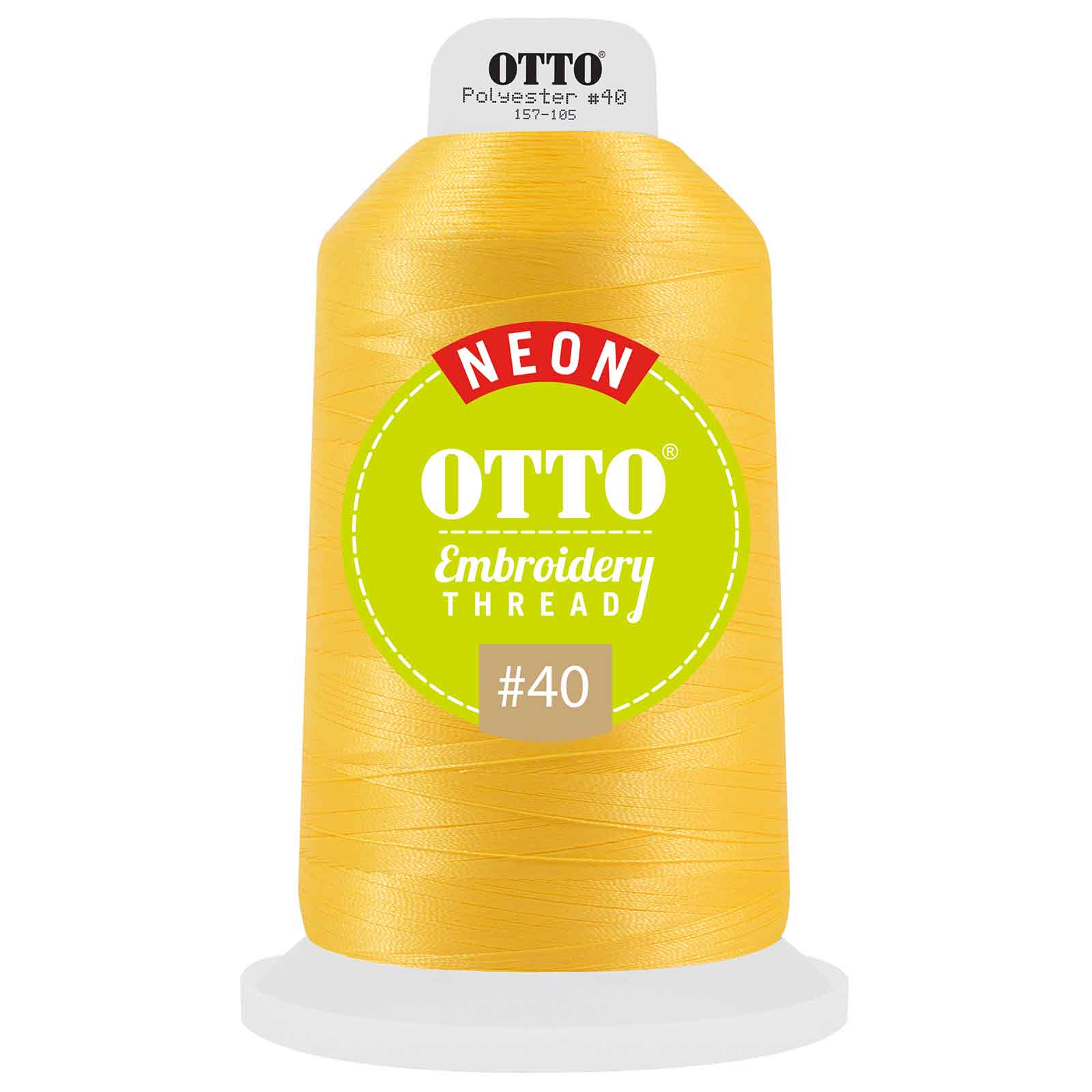 OTTO Embroidery Neon Thread #40 5,500 yd. King Cone OTTO 157-105 Otto Cap 47548 - Thread 47548 OSFM