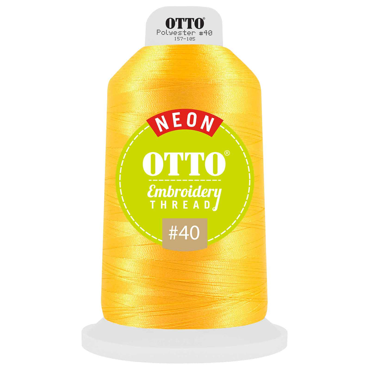 OTTO Embroidery Neon Thread #40 5,500 yd. King Cone OTTO 157-105 Otto Cap 9810 - Thread 9810 OSFM