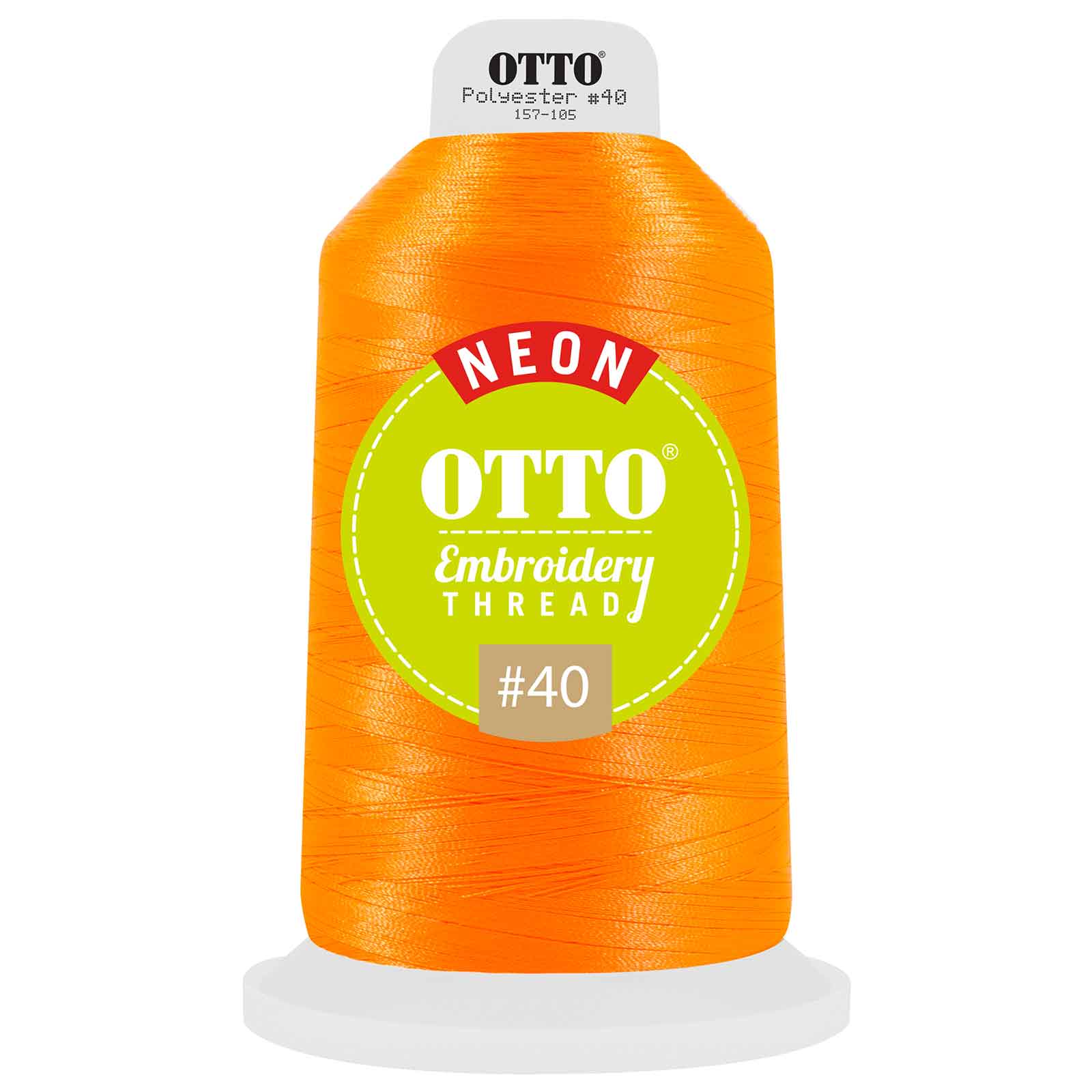 OTTO Embroidery Neon Thread #40 5,500 yd. King Cone OTTO 157-105 Otto Cap 9811 - Thread 9811 OSFM