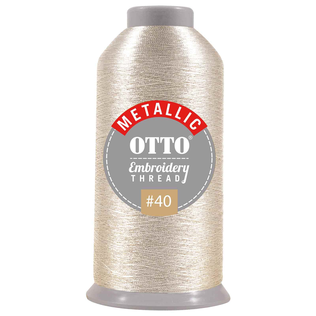 OTTO Embroidery Metallic Thread #40 3,300 yd. Cone OTTO 157-106 Otto Cap 701 - Thread 701 OSFM