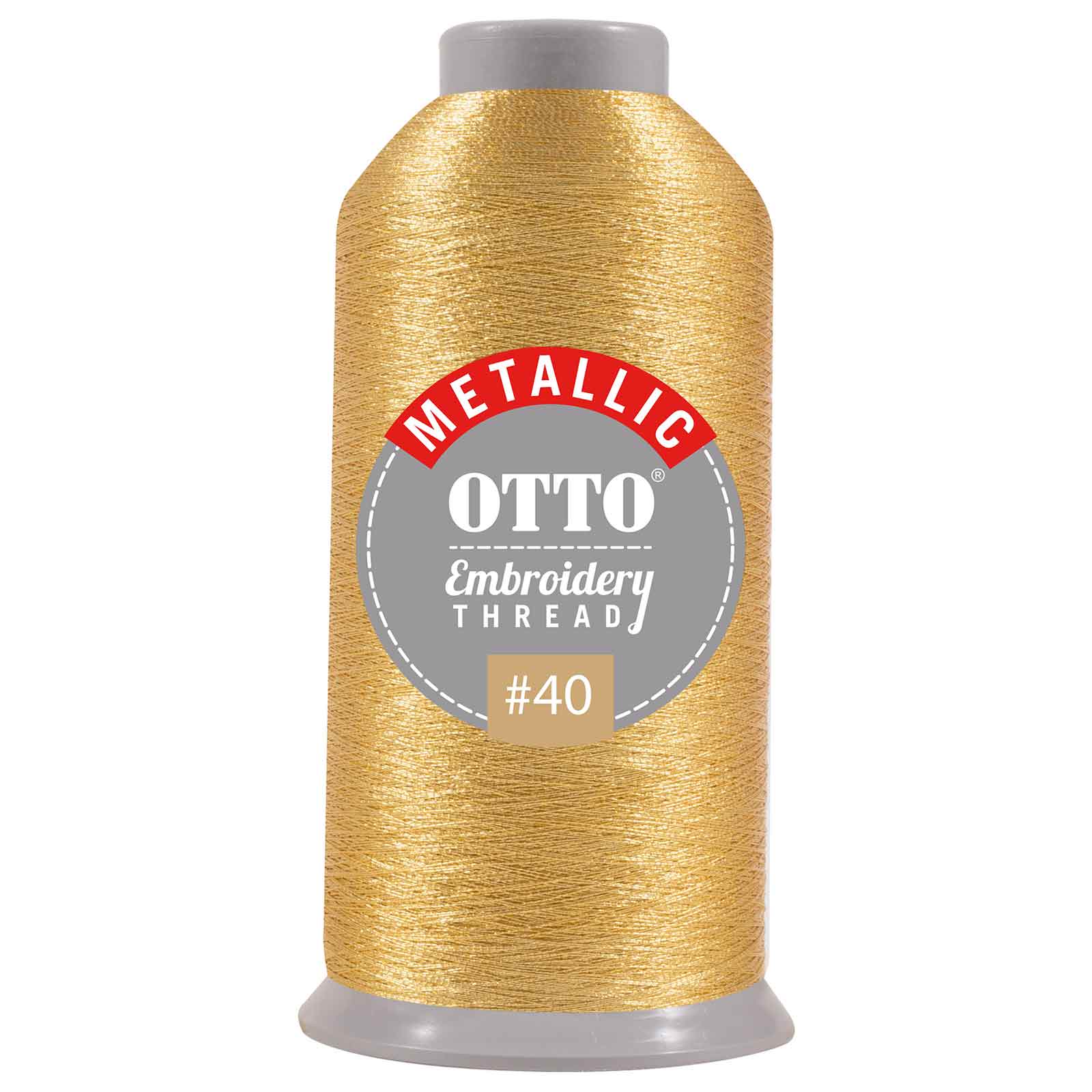 OTTO Embroidery Metallic Thread #40 3,300 yd. Cone OTTO 157-106 Otto Cap 704 - Thread 704 OSFM