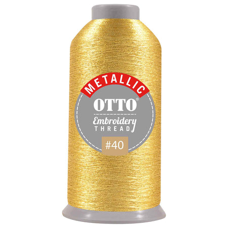 OTTO Embroidery Metallic Thread #40 3,300 yd. Cone OTTO 157-106 Otto Cap 705 - Thread 705 OSFM