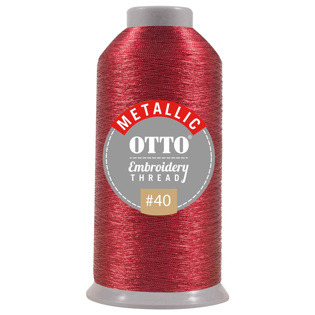 OTTO Embroidery Metallic Thread #40 3,300 yd. Cone OTTO 157-106 Otto Cap 707 - Thread 707 OSFM