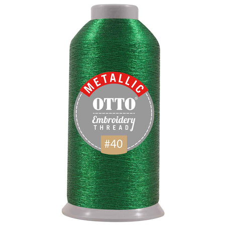 OTTO Embroidery Metallic Thread #40 3,300 yd. Cone OTTO 157-106 Otto Cap 709 - Thread 709 OSFM