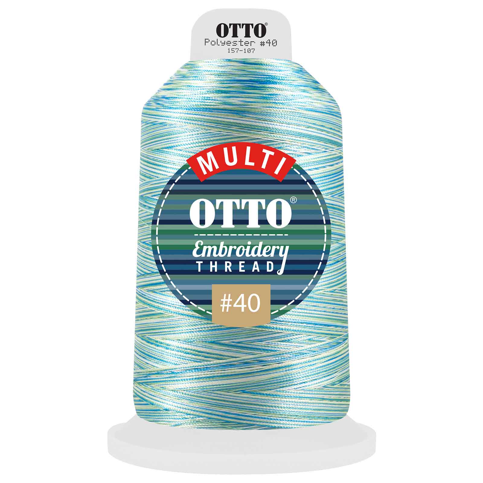 OTTO Embroidery Multicolor Thread #40 5,500 yd. King Cone OTTO 157-107 Otto Cap 805 - Thread 805 OSFM