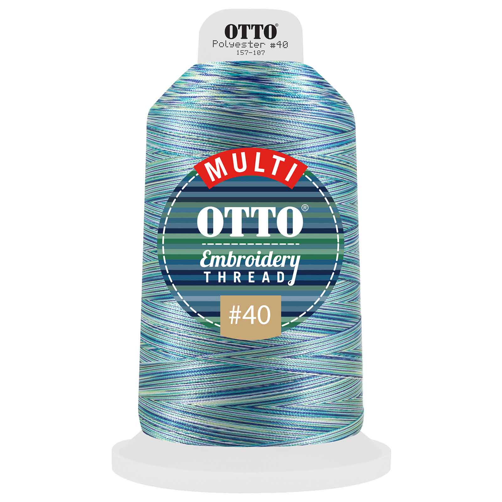 OTTO Embroidery Multicolor Thread #40 5,500 yd. King Cone OTTO 157-107 Otto Cap 806 - Thread 806 OSFM