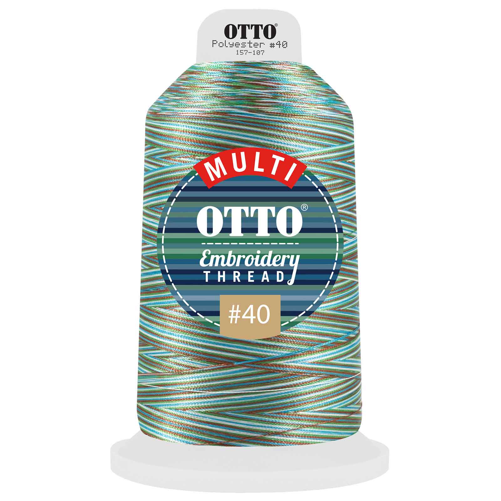 OTTO Embroidery Multicolor Thread #40 5,500 yd. King Cone OTTO 157-107 Otto Cap 807 - Thread 807 OSFM