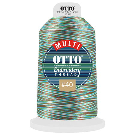 OTTO Embroidery Multicolor Thread #40 5,500 yd. King Cone OTTO 157-107 Otto Cap 807 - Thread 807 OSFM