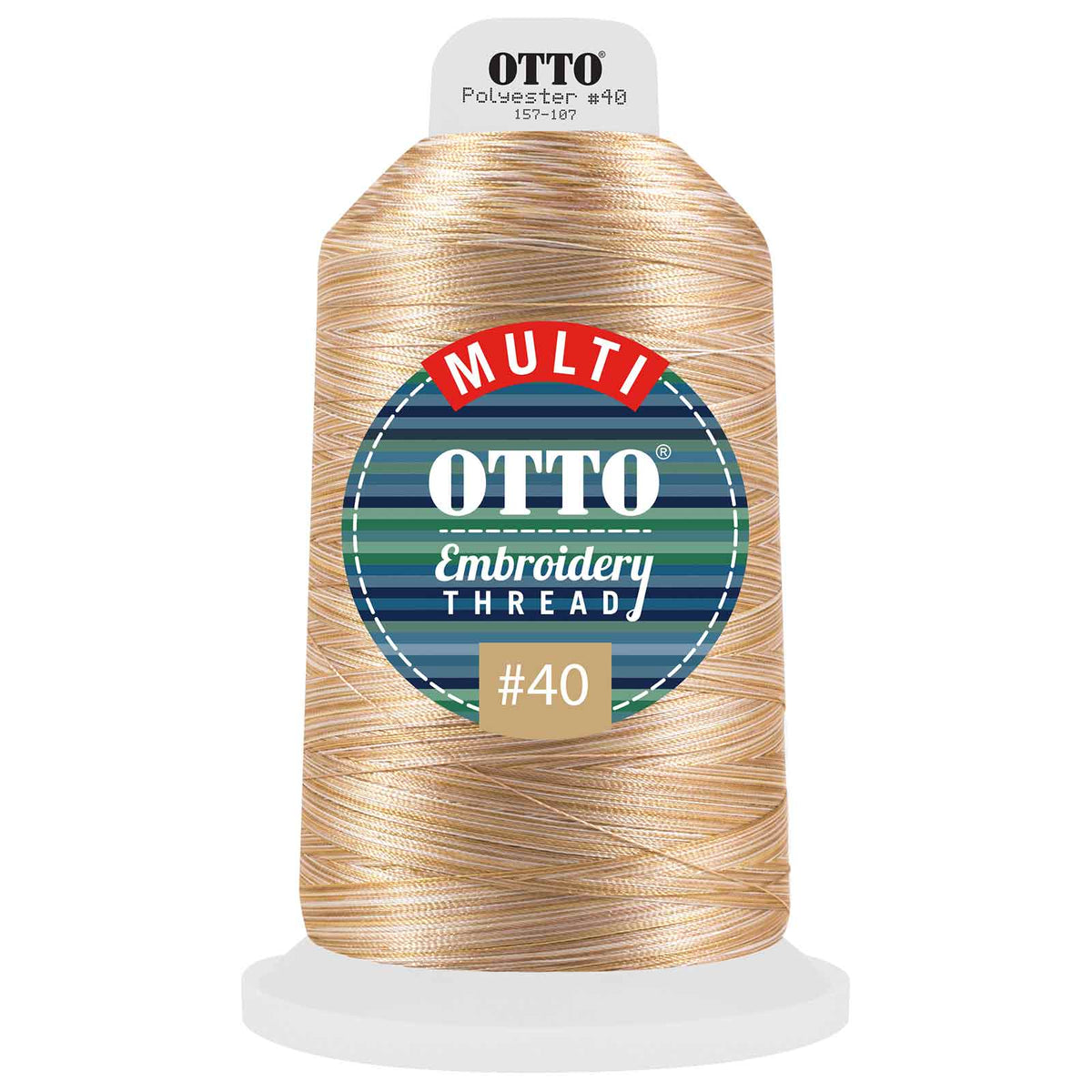 OTTO Embroidery Multicolor Thread #40 5,500 yd. King Cone OTTO 157-107 Otto Cap 808 - Thread 808 OSFM