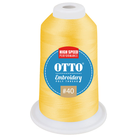 OTTO Embroidery Poly Thread #40 1,100 yd. Cone OTTO 157-108 Otto Cap 3123 - Thread 3123 OSFM