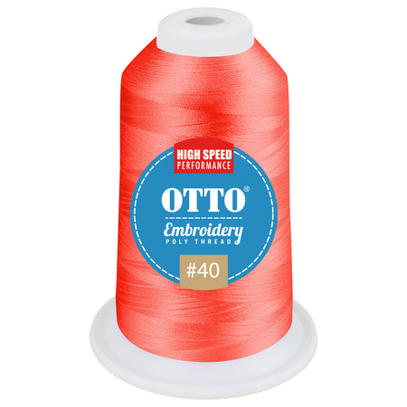 OTTO Embroidery Poly Thread #40 1,100 yd. Cone OTTO 157-108 Otto Cap 3179 - Thread 3179 OSFM