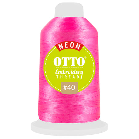 OTTO Embroidery Neon Thread #40 1,100 yd. Cone OTTO 157-109 Otto Cap 3806 - Thread 3806 OSFM