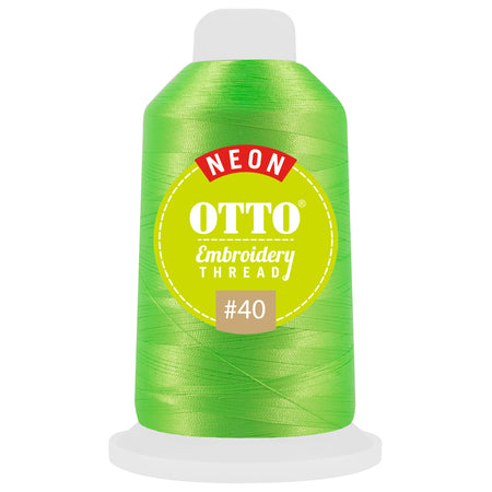 OTTO Embroidery Neon Thread #40 1,100 yd. Cone OTTO 157-109 Otto Cap 42270 - Thread 42270 OSFM