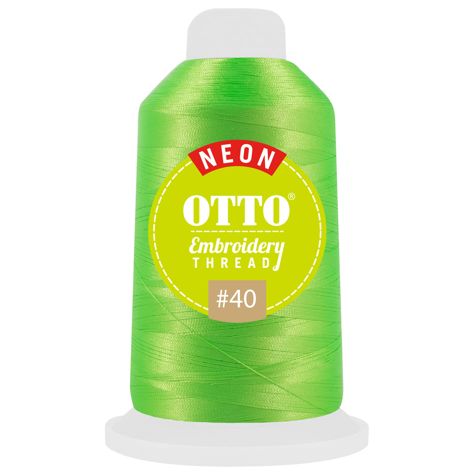 OTTO Embroidery Neon Thread #40 1,100 yd. Cone OTTO 157-109 Otto Cap 42270 - Thread 42270 OSFM