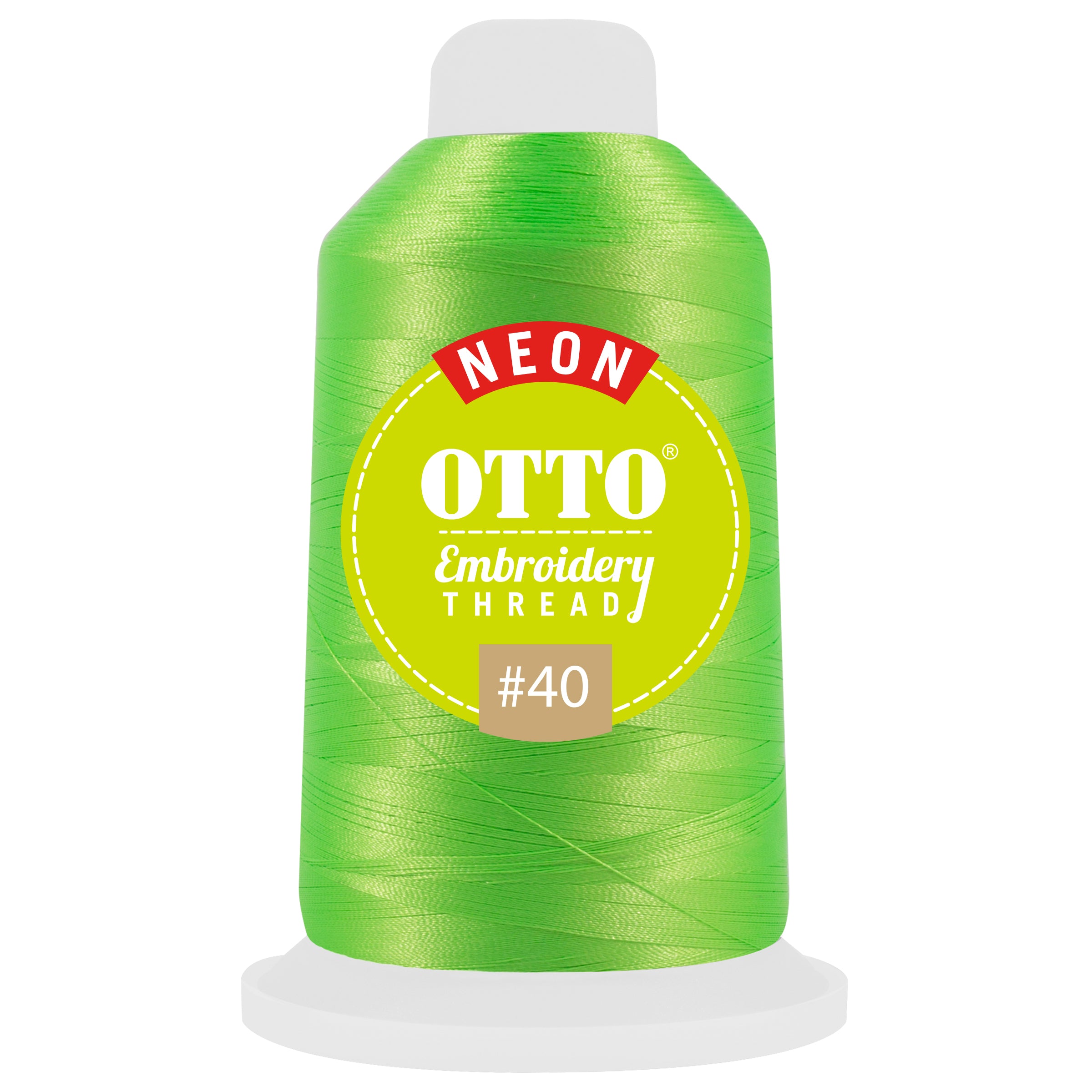 OTTO Embroidery Neon Thread #40 1,100 yd. Cone OTTO 157-109 Otto Cap