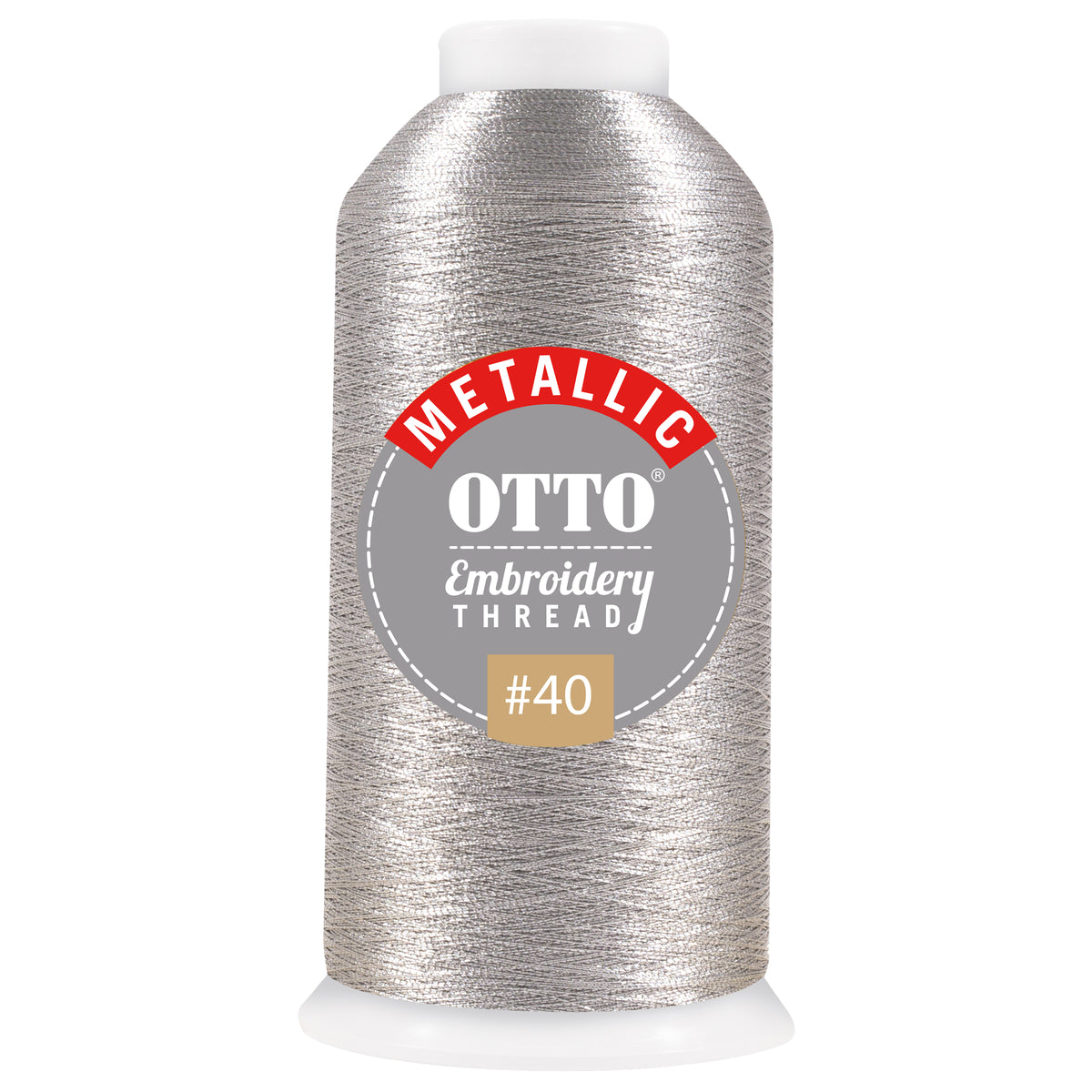 OTTO Embroidery Metallic Thread #40 1,100 yd. Cone OTTO 157-110 Otto Cap 702 - Thread 702 OSFM