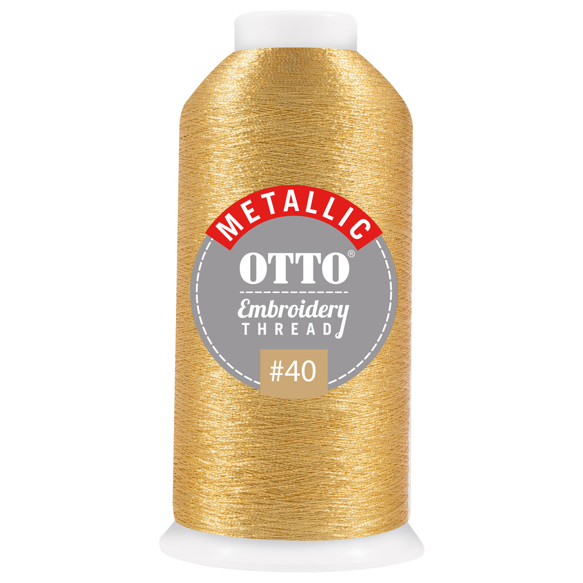 OTTO Embroidery Metallic Thread #40 1,100 yd. Cone OTTO 157-110 Otto Cap 704 - Thread 704 OSFM