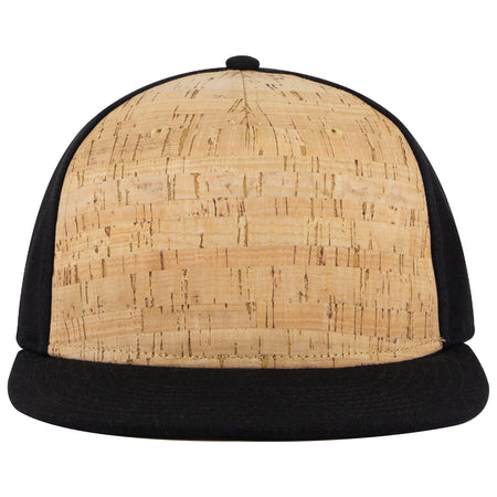 OTTO CAP "OTTO SNAP" 5 Panel Pro Style Snapback Hat OTTO 158-1176 Otto Cap 0311203 - Blk/Cork/Blk OSFM - Adult