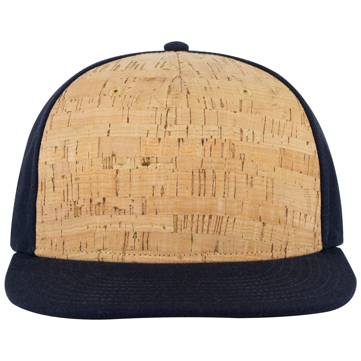 OTTO CAP "OTTO SNAP" 5 Panel Pro Style Snapback Hat OTTO 158-1176 Otto Cap 0411204 - Nvy/Cork/Nvy OSFM - Adult