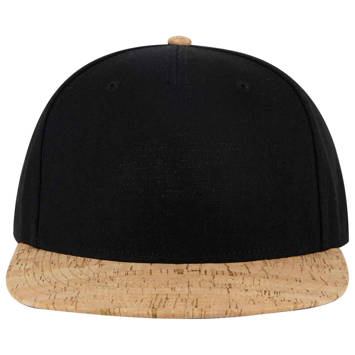 OTTO CAP "OTTO SNAP" 5 Panel Pro Style Snapback Hat OTTO 158-1176 Otto Cap 11203 - Cork/Blk OSFM - Adult