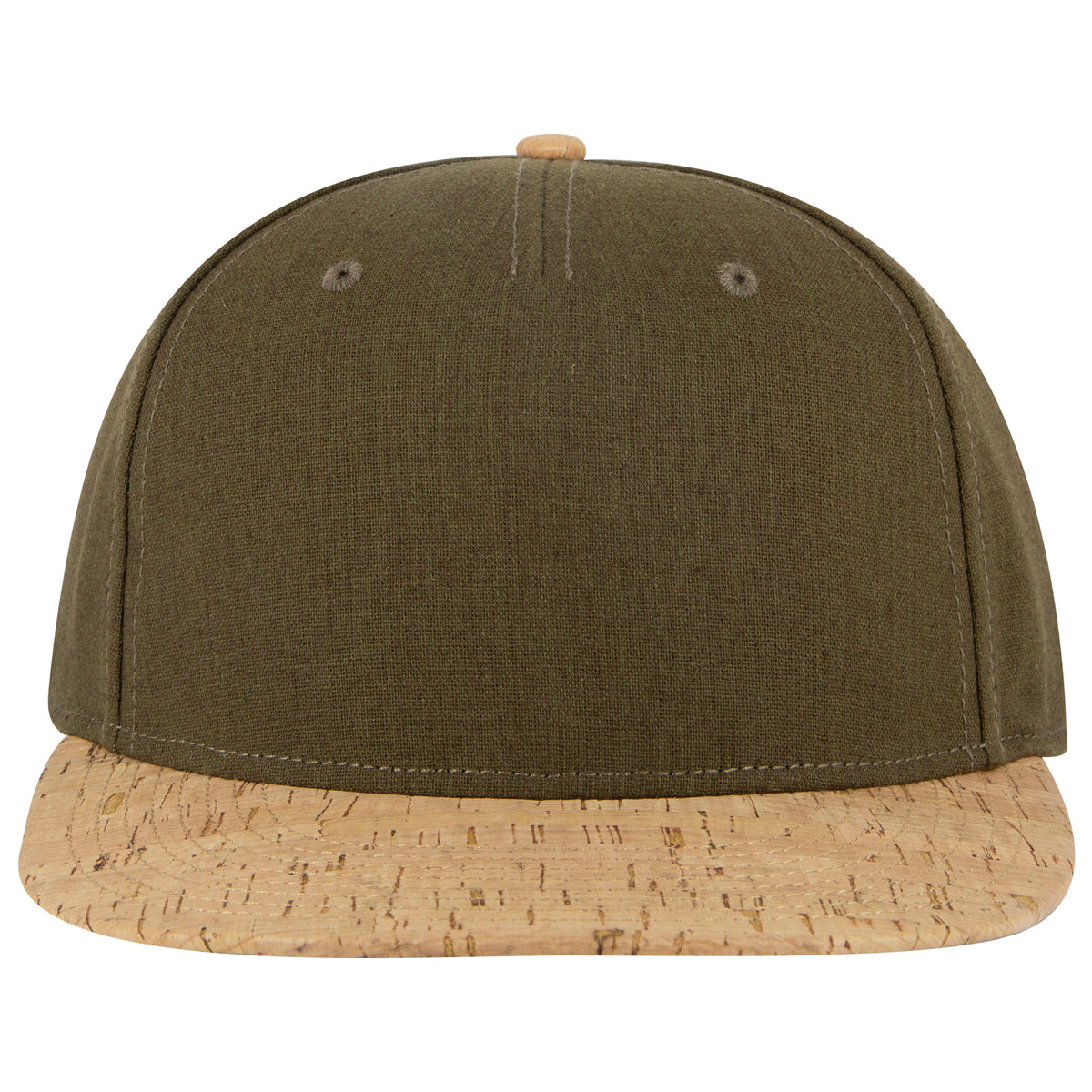 OTTO CAP "OTTO SNAP" 5 Panel Pro Style Snapback Hat OTTO 158-1176 Otto Cap 11283 - Cork/Ml Grn OSFM - Adult