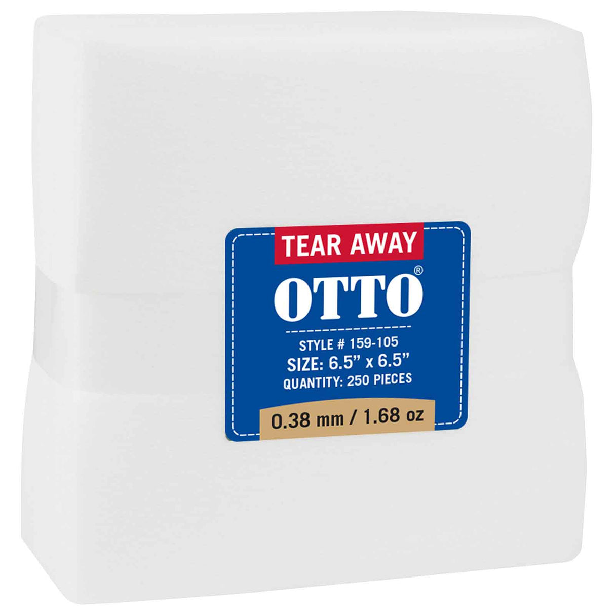 OTTO Embroidery Stabilizer Backing Tear Away Sheets OTTO 159-105