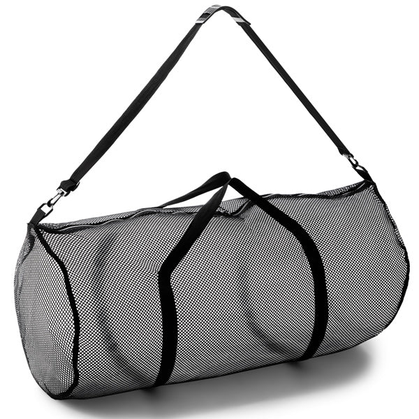 MESH DUFFEL BAG BLACK