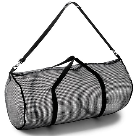 MESH DUFFEL BAG BLACK
