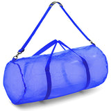 MESH DUFFEL BAG BLUE