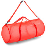 MESH DUFFEL BAG RED